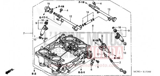 CORPS DE PAPILLON (ENS.) VFR800A3 de 2003